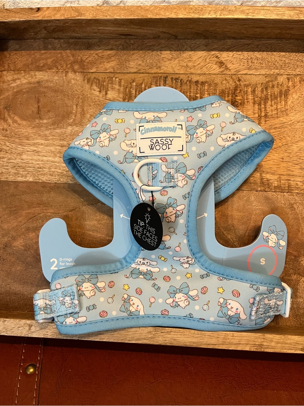 New Sassy Woof Cinnamoroll Adjustable Dog Harness, Small: 16 to 21-in chest